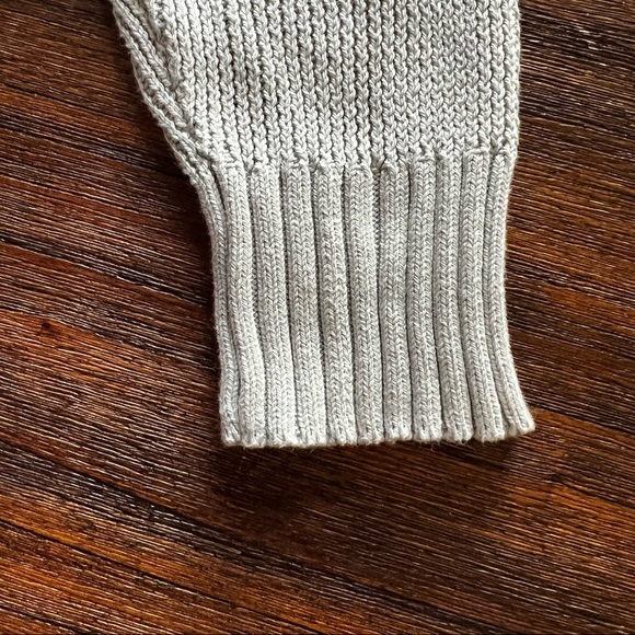 LOFT XL cropped boxy open weave mint sweater. EUC - Picture 10 of 11